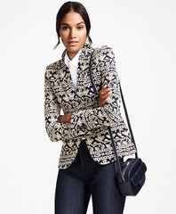 Embroidered Cotton Corduroy Jacket