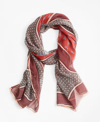Foulard Silk Chiffon Oblong Scarf