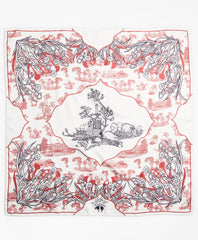 Toile Silk Square Scarf