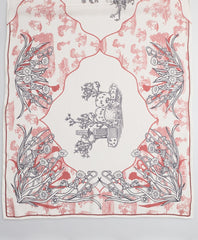 Toile Silk Chiffon Oblong Scarf
