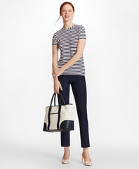 Pinstripe BrooksCool® Merino Wool Ankle Pants