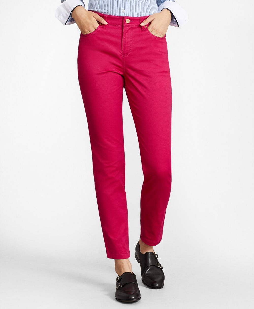 Stretch Supima® Cotton Five-Pocket Pants