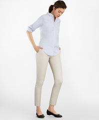 Classic-Fit Supima® Cotton Oxford Stripe Forward-Point Shirt