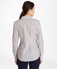Striped Cotton Dobby Fitted Shirt