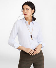 Classic-Fit Striped Cotton Dobby Luxury Shirt