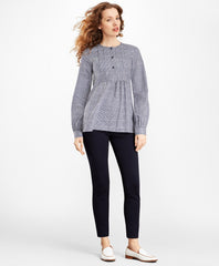 Checked Supima® Cotton Tunic