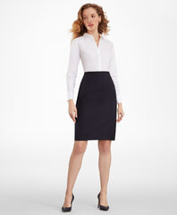 Non-Iron Stretch Supima® Cotton Fitted French Cuff Dress Shirt