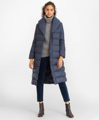 Shawl-Collar Down-Fill Puffer Coat