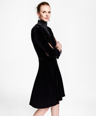 Velvet Faux Wrap Dress