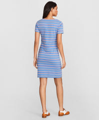 Striped Supima® Cotton Interlock Jersey Dress