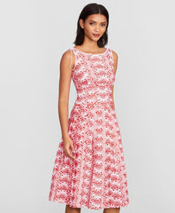 Floral-Embroidered Dress