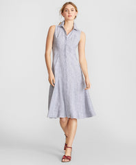 Striped Linen Shirt Dress