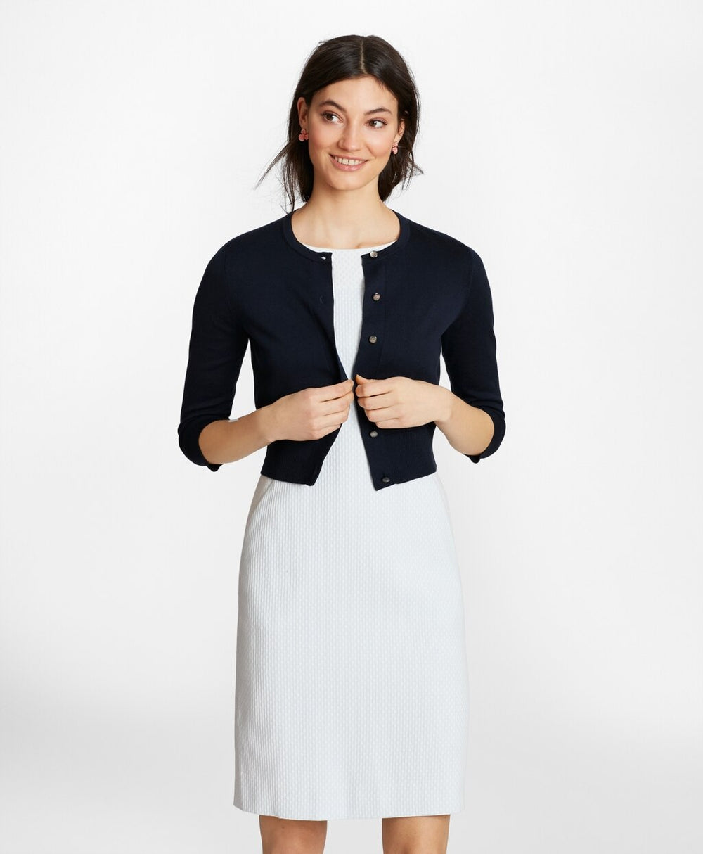 Supima® Cotton Cropped Cardigan