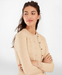 Chevron-Knit Cardigan