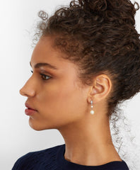 Glass Pearl Drop Earrings