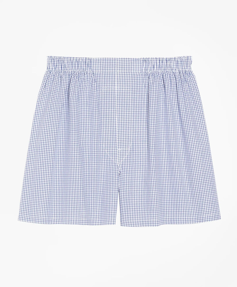Cotton Broadcloth Small Check Boxers