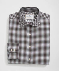 Brooks Brothers X Thomas Mason® Cotton English Collar Checked Dress Shirt