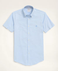 Stretch Non-Iron Oxford Button-Down Collar Short-Sleeve Sport Shirt
