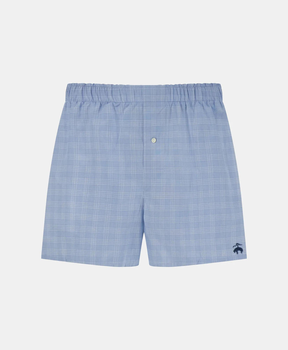 Slim Fit Cotton Broadcloth Check Boxers