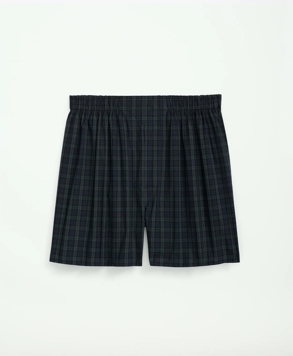 Cotton Poplin Black Watch Tartan Boxers