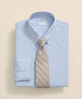 Pure Supima® Cotton Regular-Finish Polo Button Down Collar Micro Windowpane Dress Shirt