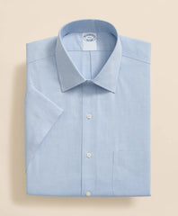 Short-Sleeve Dress Shirt Stretch Supima® Cotton Non-Iron Ainsley Collar