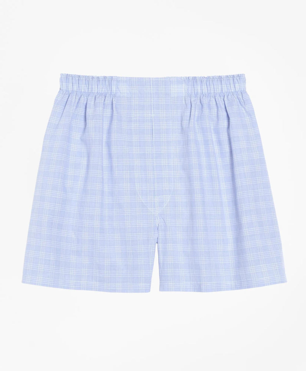 Cotton Broadcloth Glen Plaid Boxers