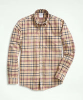 Stretch Supima® Cotton Non-Iron Twill Polo Button Down Collar Tartan Shirt