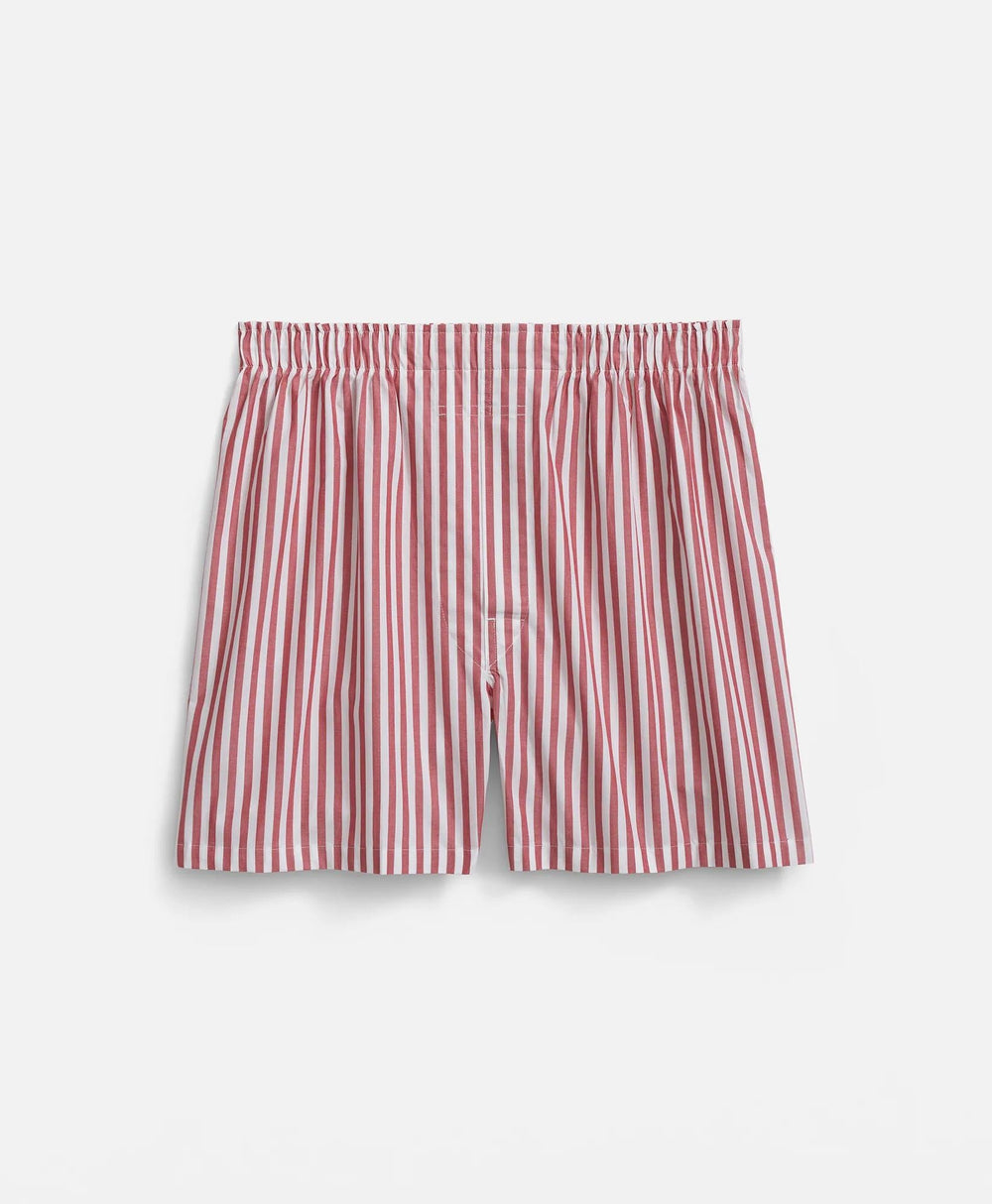 Cotton Broadcloth Butcher-Stripe Boxers