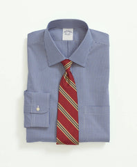 Gingham Dress Shirt Stretch Supima® Cotton Non-Iron Pinpoint Oxford Ainsley Collar