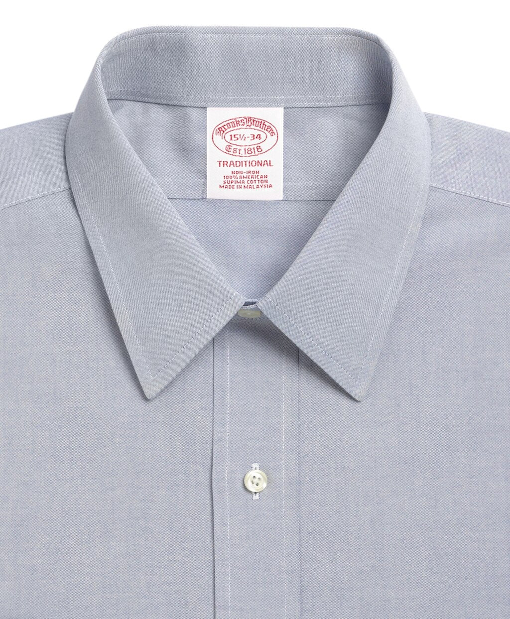 Traditional Relaxed-Fit Dress Shirt, Non-Iron Point Collar