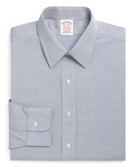 Traditional Relaxed-Fit Dress Shirt, Non-Iron Point Collar
