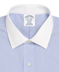 Regent Fitted Dress Shirt, Non-Iron Contrast Ainsley Collar French Cuff