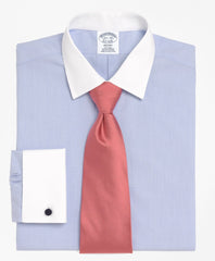 Regent Fitted Dress Shirt, Non-Iron Contrast Ainsley Collar French Cuff