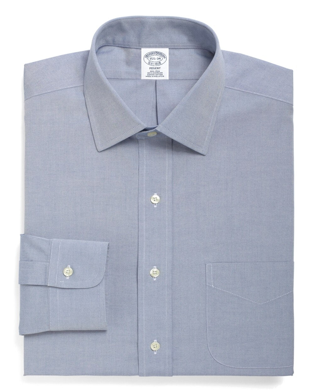Regent Fitted Dress Shirt, Non-Iron Spread Collar