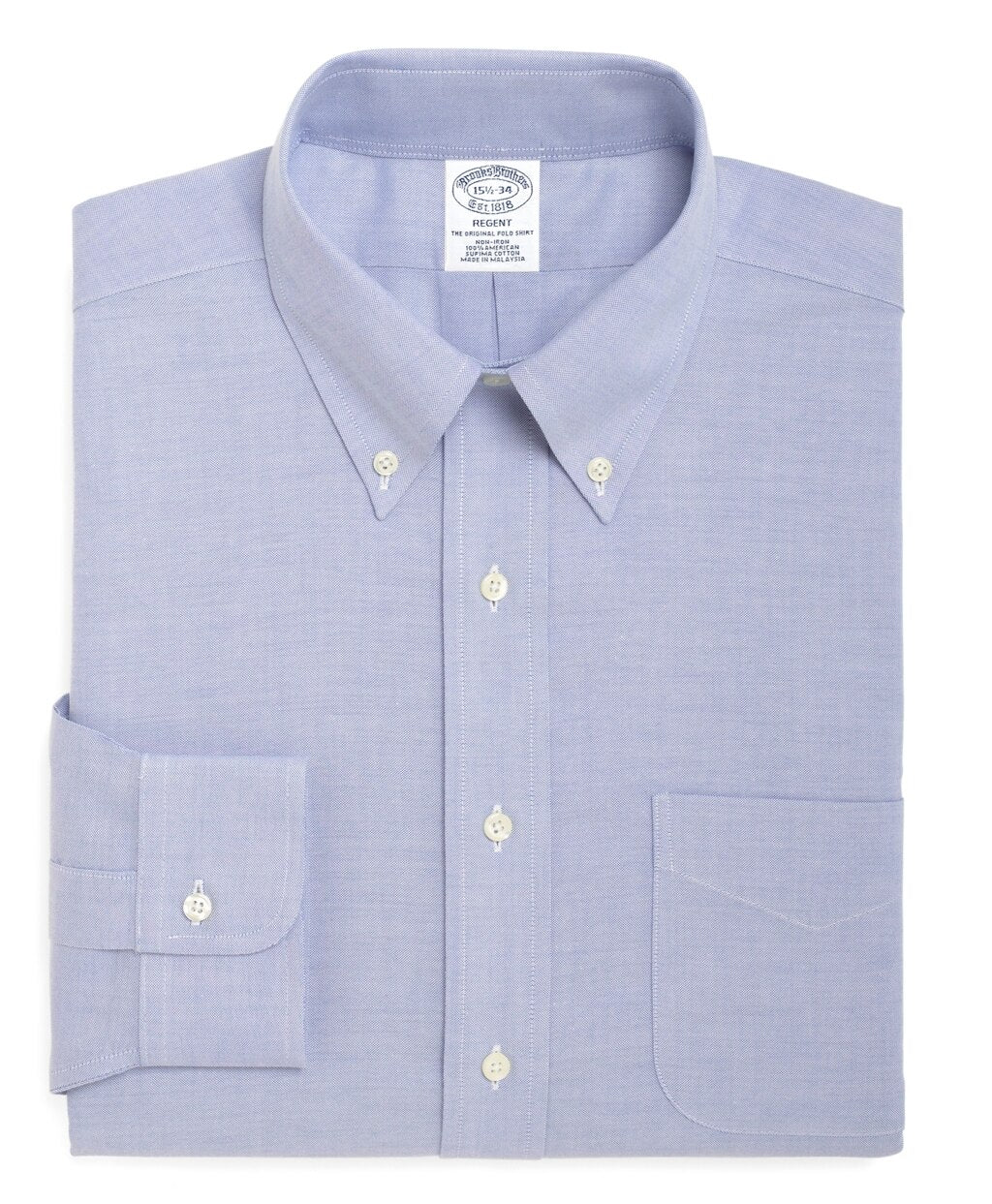 BrooksCool® Regent Fitted Dress Shirt, Non-Iron Button-Down Collar