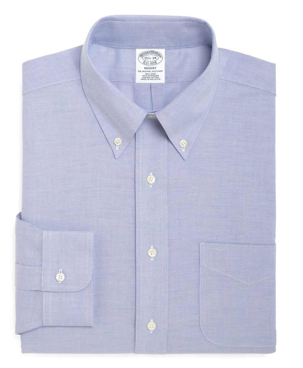 BrooksCool® Regent Fitted Dress Shirt, Non-Iron Button-Down Collar