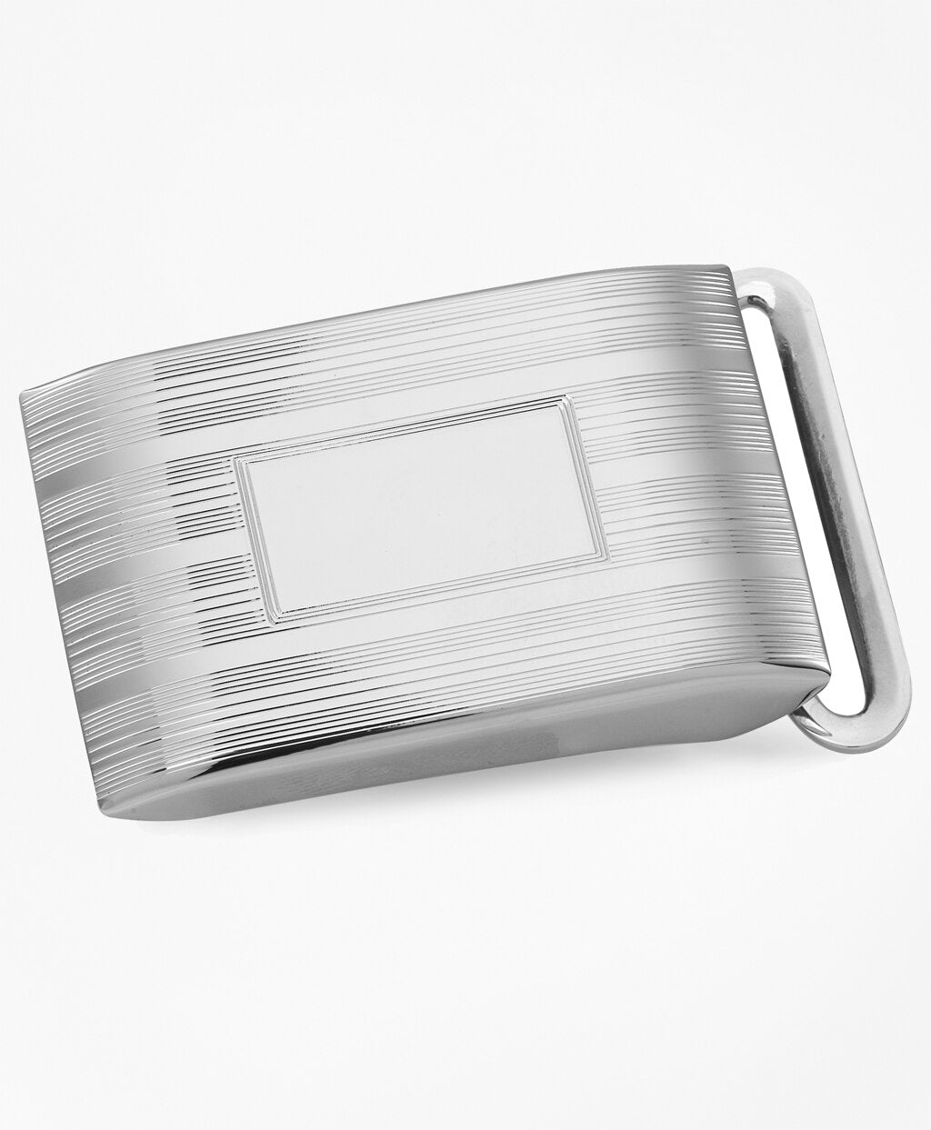 Sterling Engravable Plaque Buckle