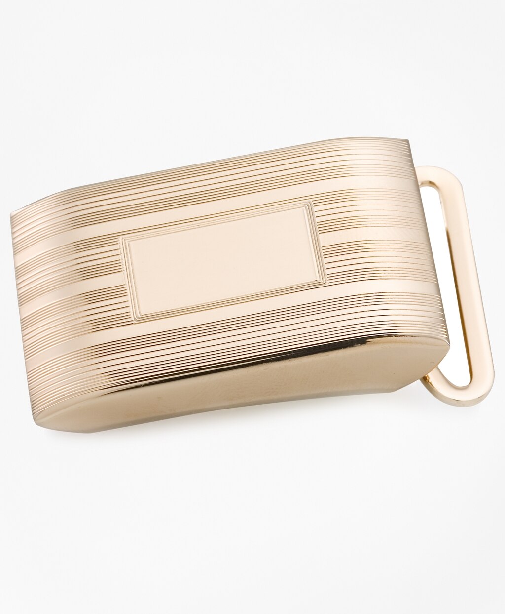 Gold Plated Sterling Engravable Plaque Buckle