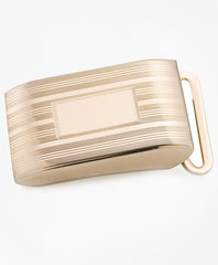 Gold Plated Sterling Engravable Plaque Buckle