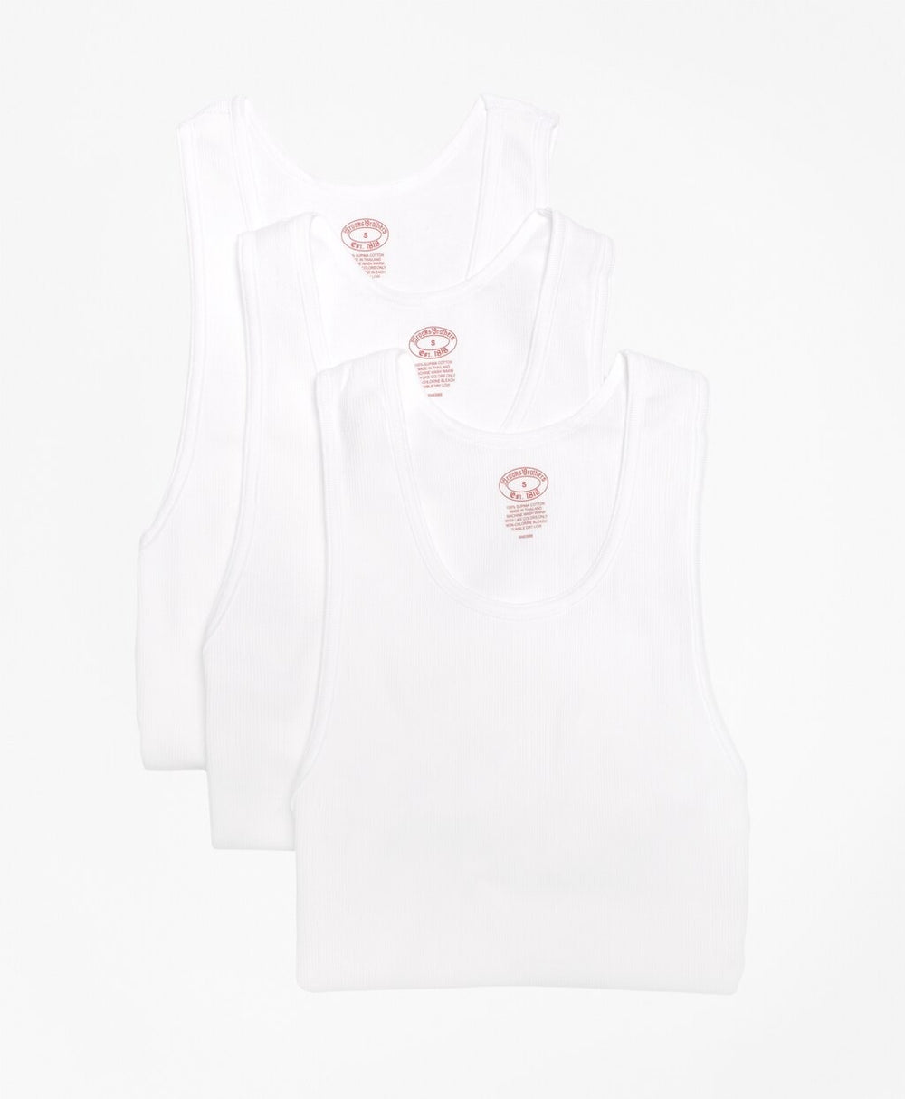 Supima® Cotton Athletic Tank Undershirt - Three Pack