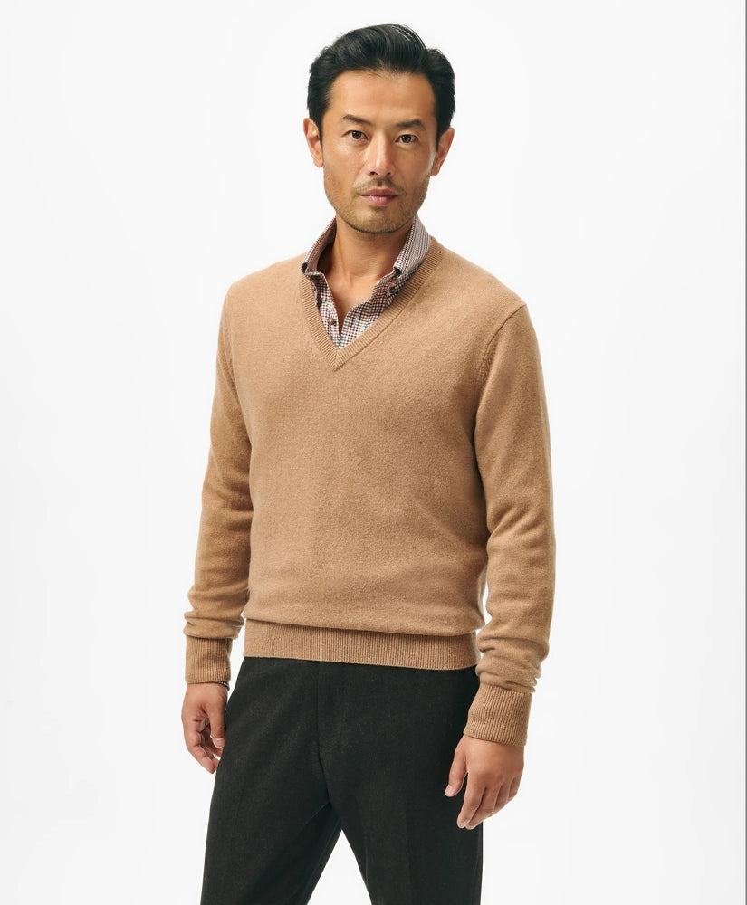 3-Ply Cashmere V-Neck Sweater
