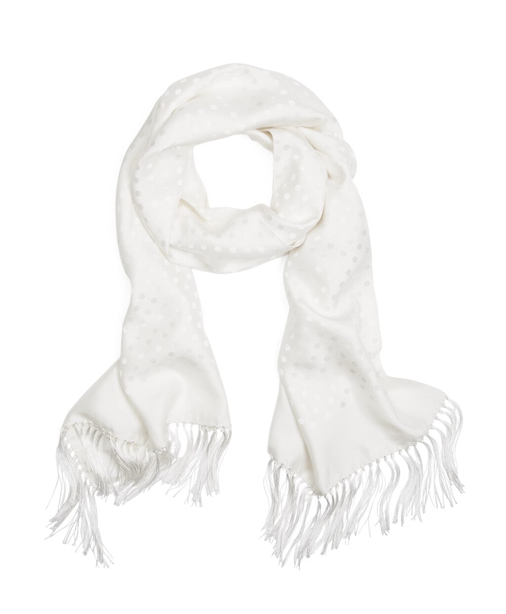 Polka Dot Jacquard Formal Scarf