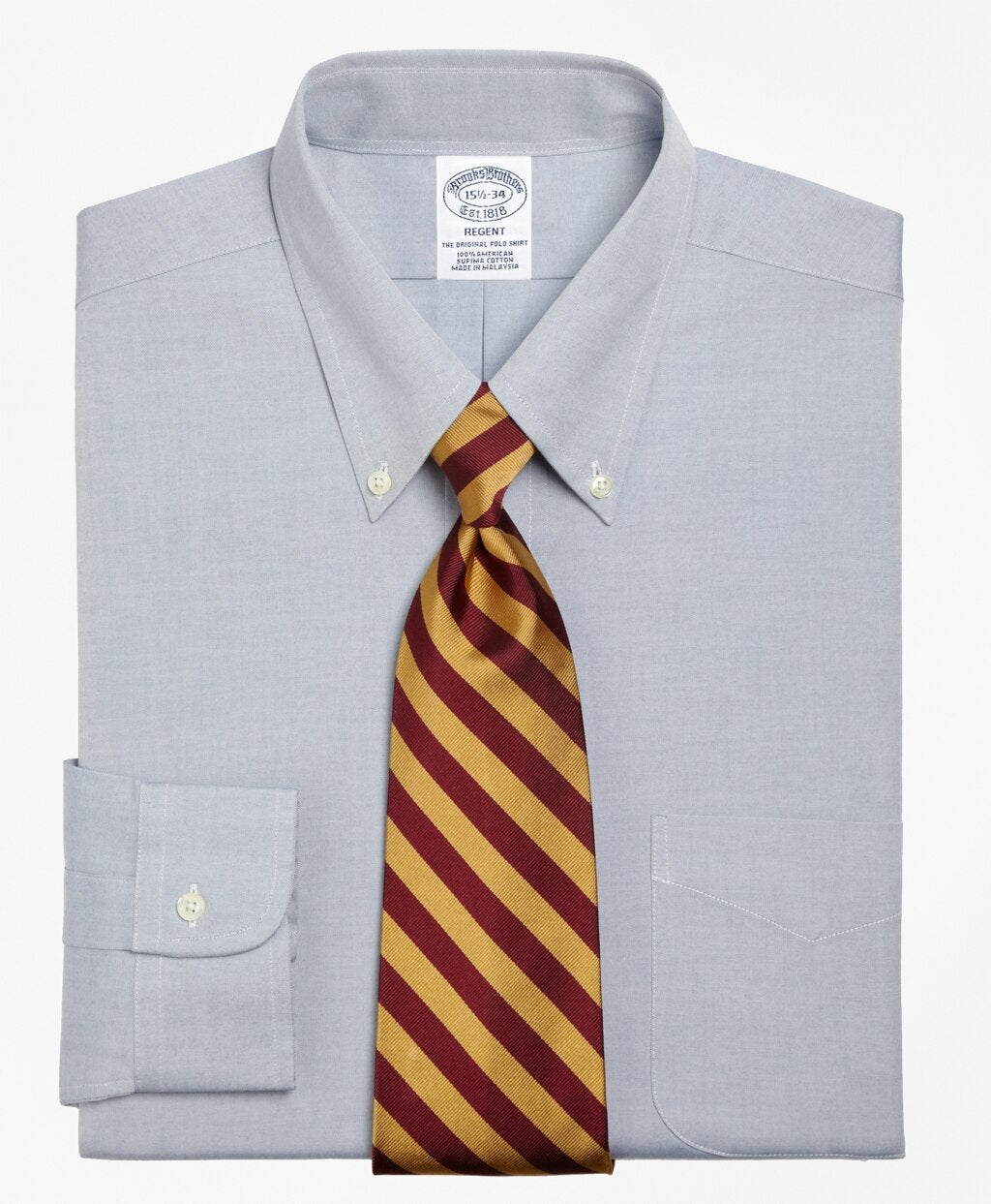 Regent Fitted Dress Shirt, Button-Down Collar
