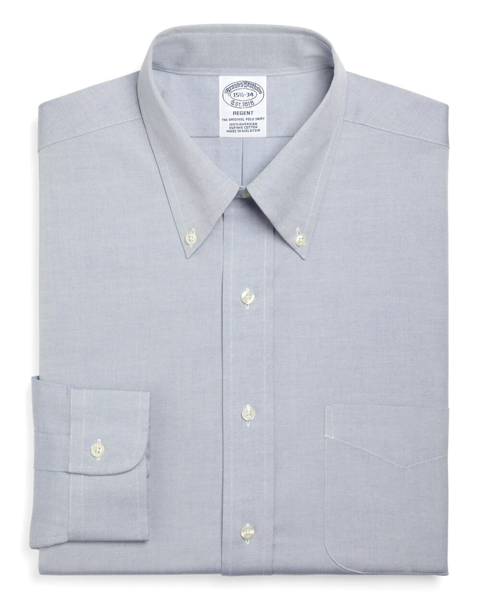 Regent Fitted Dress Shirt, Button-Down Collar