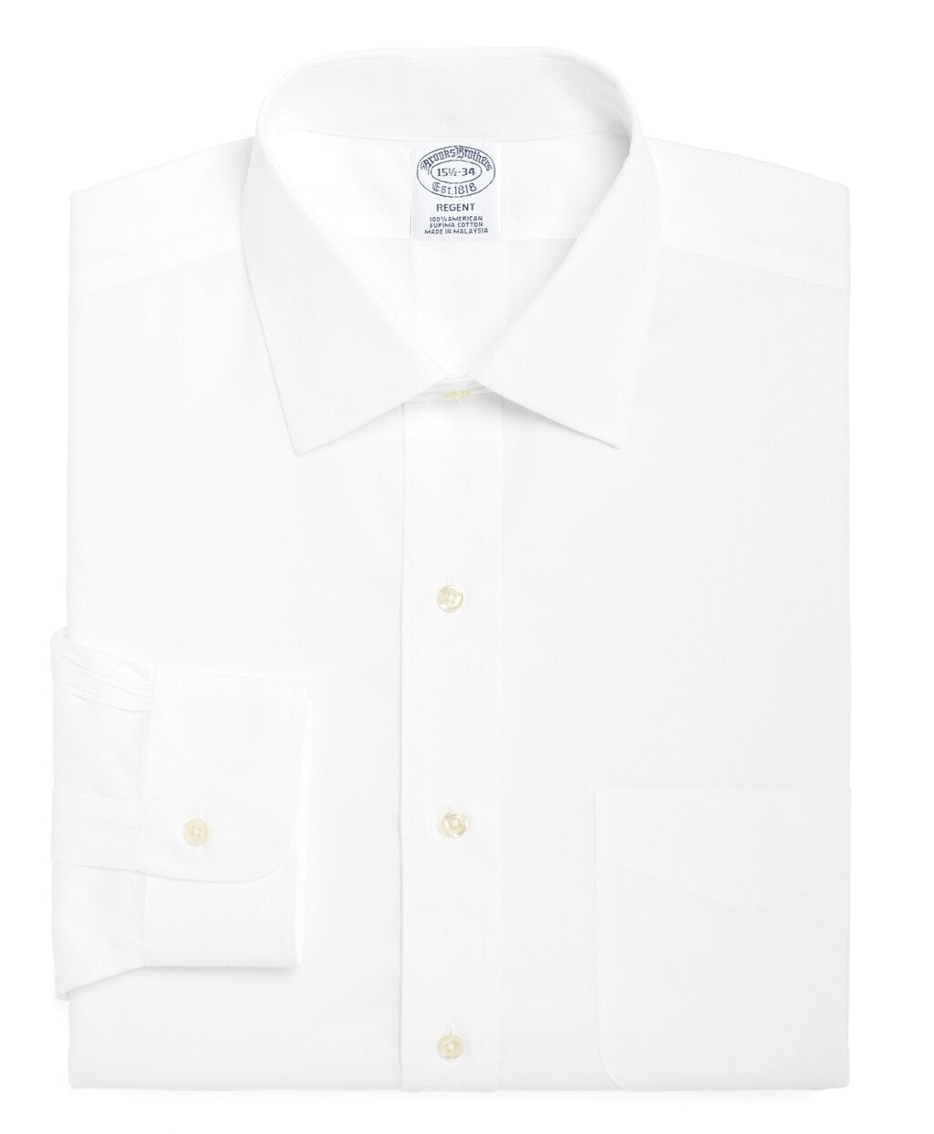Regent Fitted Dress Shirt, Spread Collar