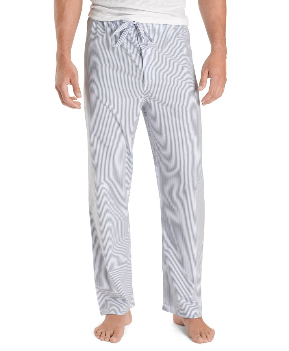Wrinkle-Resistant Blue Stripe Pajamas