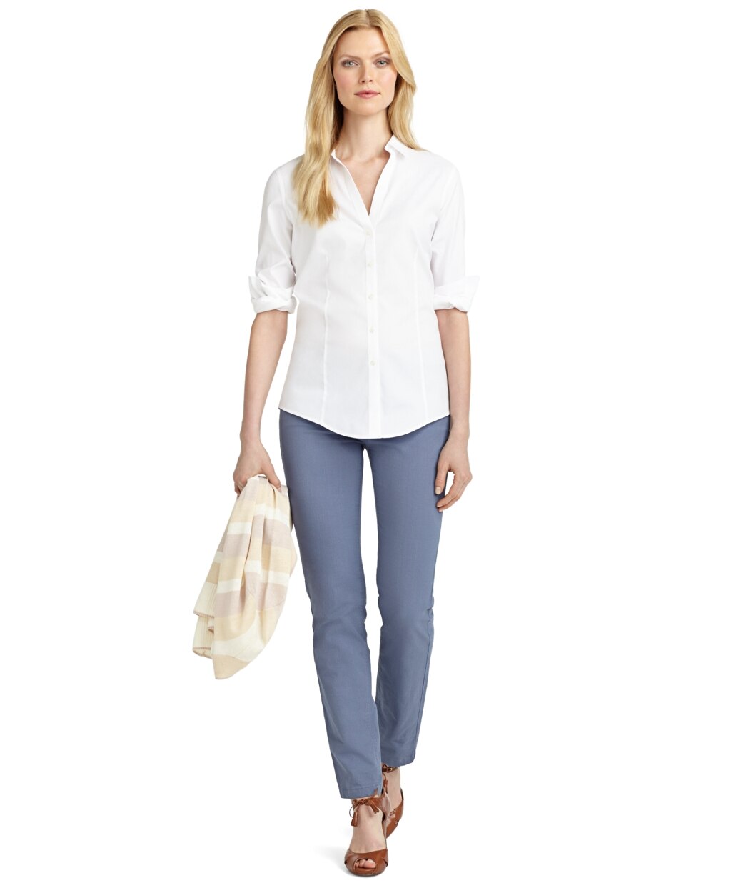 Petite Non-Iron Fitted Blouse