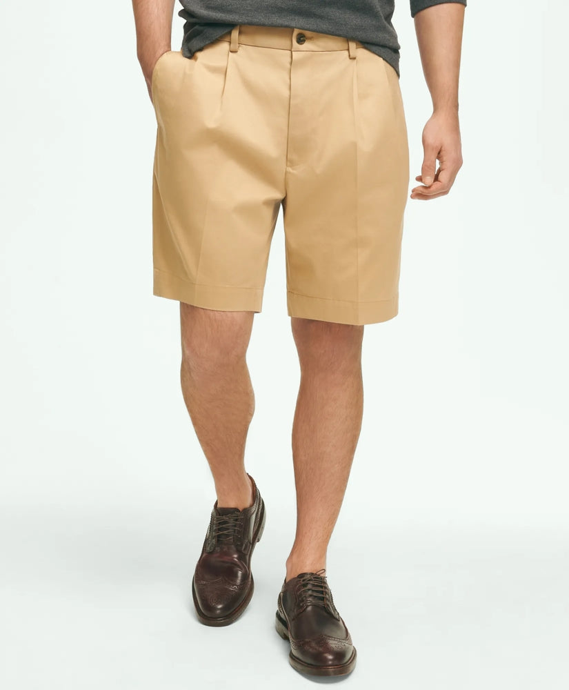 8" Pleat Front Stretch Advantage Chino® Shorts