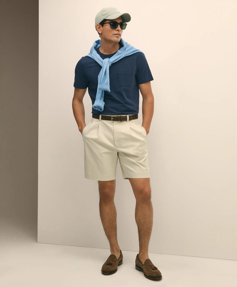 8" Pleat Front Stretch Advantage Chino® Shorts